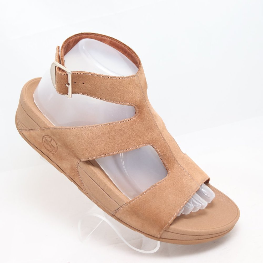Fitflop Arena Leather Ankle Strap Sandals Sz 9